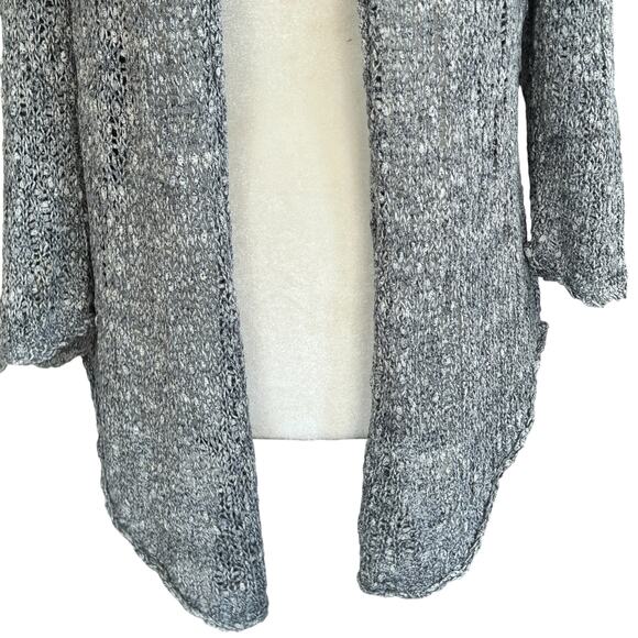 Eileen Fisher Cardigan Sweater PM Blue Gray Knit Scandi Chic Quiet Luxury Basic - Picture 5 of 12